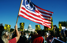 Photo: American-Peace Flag